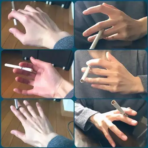 绘画素材拿烟的手微微颤抖一组手部姿势素材参考