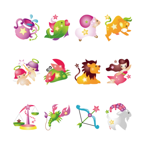 卡通十二星座图片