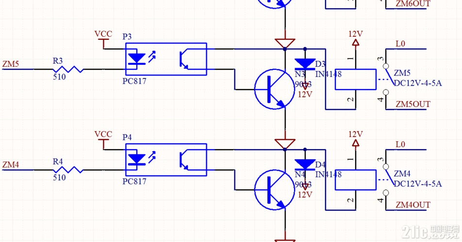 这样输入电流不是太大了,会不会继电器线圈烧坏,但实际电路就是这样