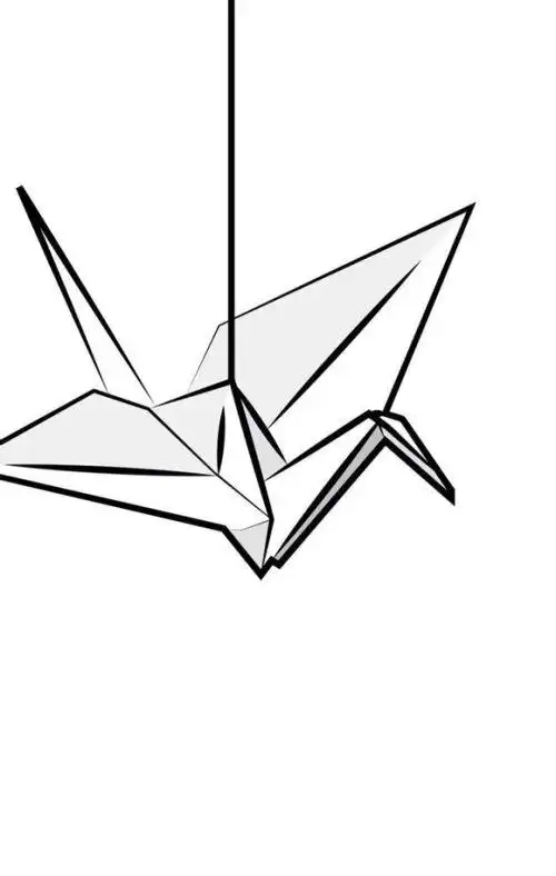 千纸鹤怎么画简笔画