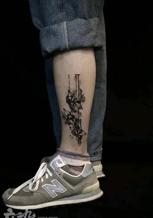 千纸鹤·徐师作品纹身图片