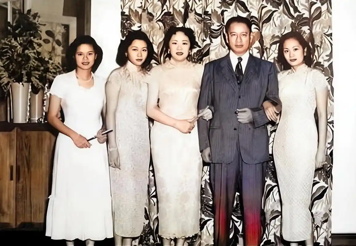 宋子文没有儿子,只有三个女儿,这成为新的宋氏三姐妹.