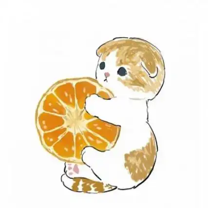 超萌猫咪抱水果动漫头像,手绘小猫可爱微信头像_卡通动漫_头像控