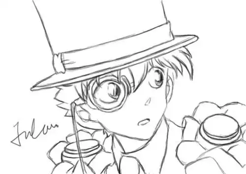 柯南全部人物简笔画