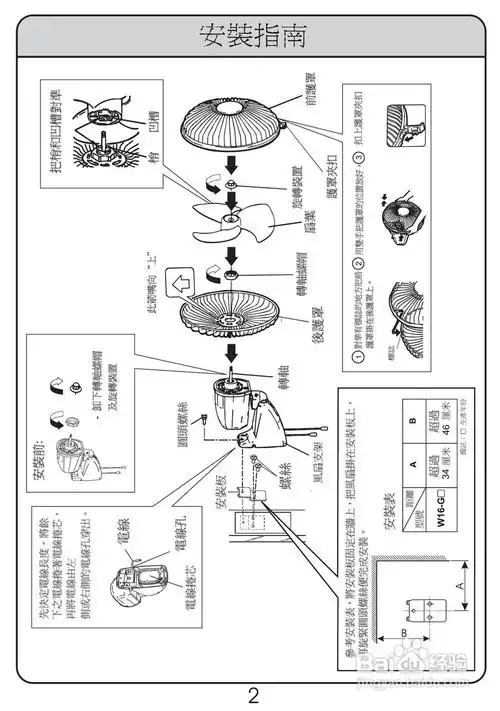 mitsubishi三菱w16电风扇说明书