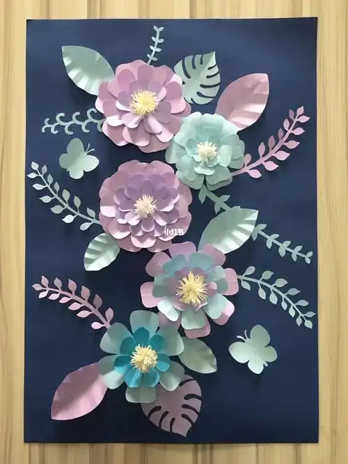 纸上开花_手工制作_浮雕_相册_学前教育手工_兴趣爱好_手工