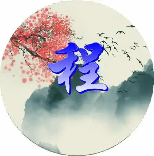 精美圆形百家姓头像,续100张姓氏微信头像,肯定有一张你喜欢的