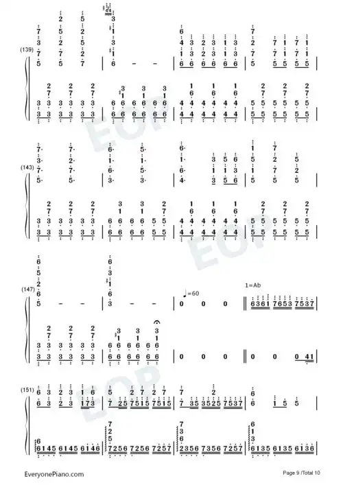 battleagainstatruehero传说之下ostundertaleost双手简谱预览9