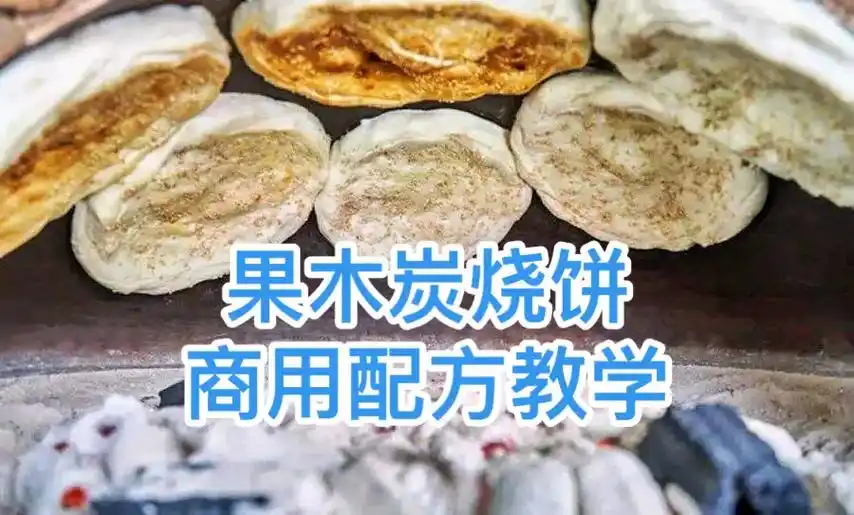 果木炭烧饼#果木炭烧饼技术 #果木炭烧饼培训 #吊炉烧饼  - 兑趑