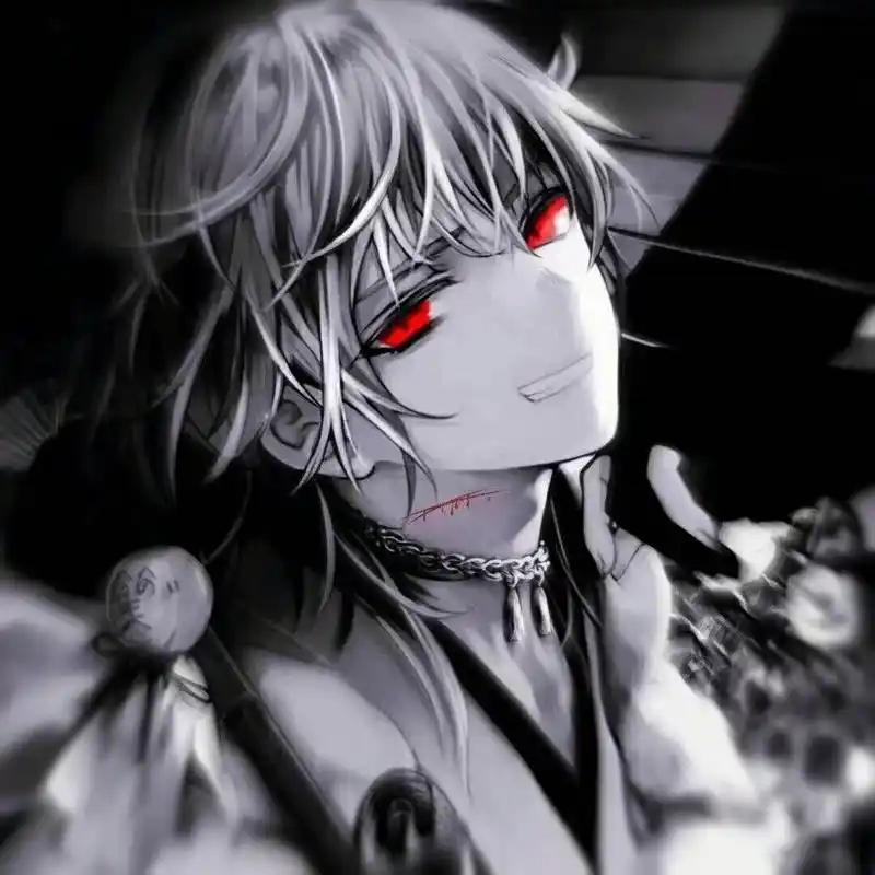 男生黑暗系动漫头像