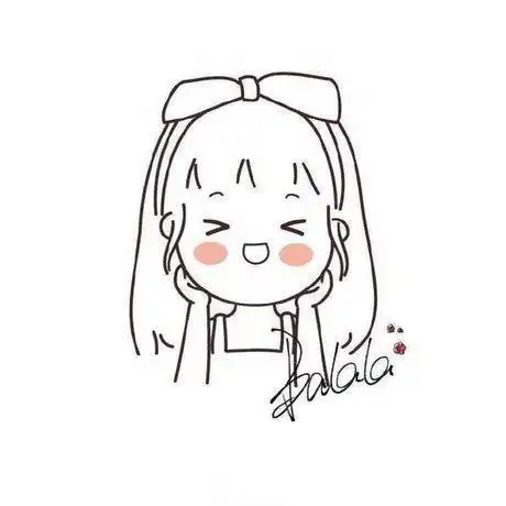 q版人物头像简笔画手绘