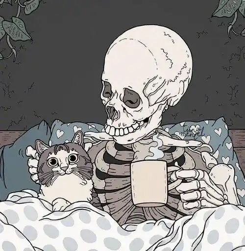 卡通骷髅头像 |骨灰级铲屎官