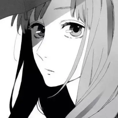 动漫头像丧女 高清伤感的丧女黑白头像图片