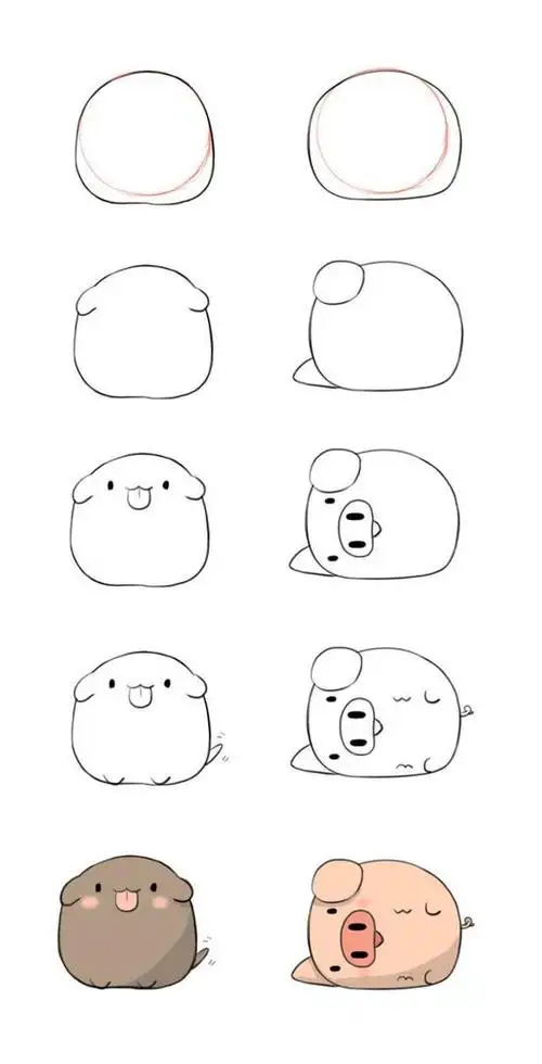 简笔画可爱的画法步骤图