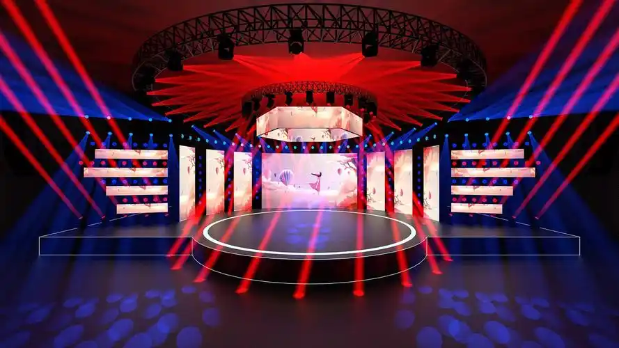 c4d 灯光舞美渲染尝试——某少儿舞蹈汇演舞台设计