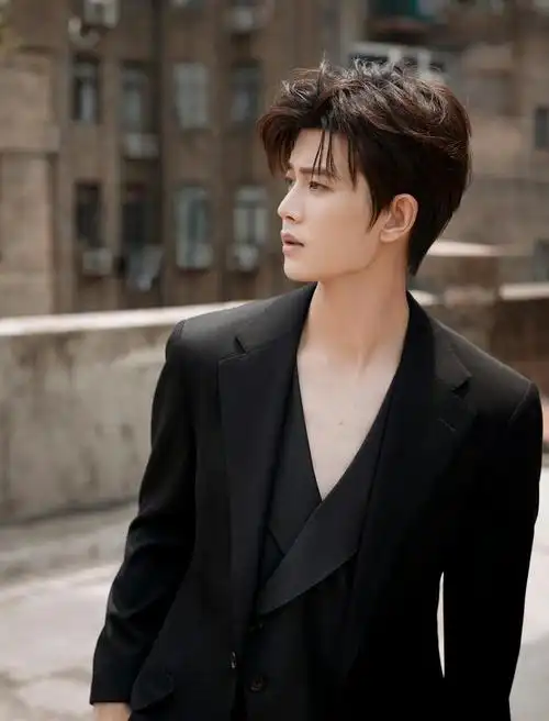 任嘉伦昨天出席活动的深v黑西装值得多看几遍