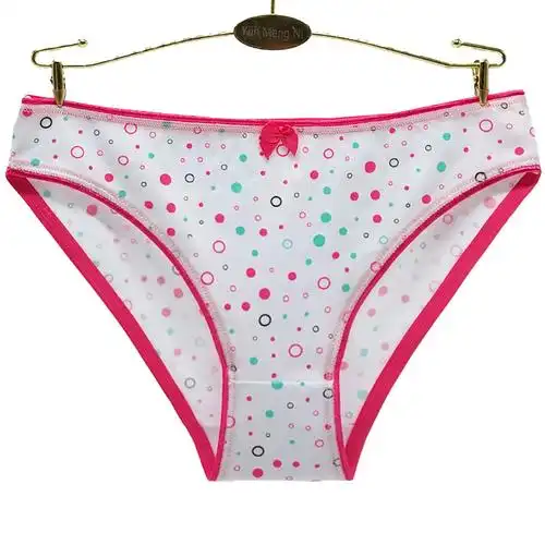 云梦妮货源印花女士内裤外贸出口全棉女式三角裤南美女短裤批发