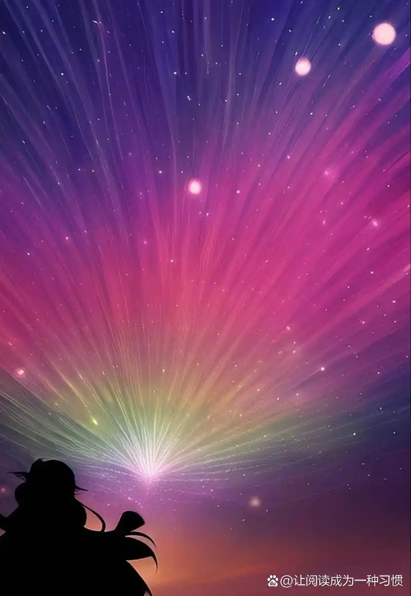 夜幕降临,星空璀璨.仰望这片紫粉交织的梦境,仿佛走进童话的奇幻世界.