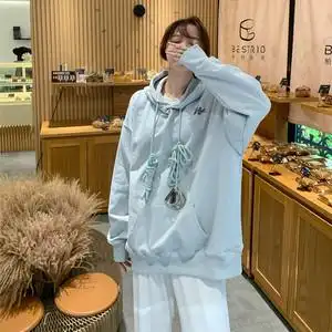 we11done卫衣welldone易烊千玺同款连帽经典新款宽松男女百搭外套