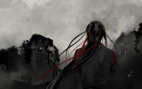 孤独伤感的古代美男