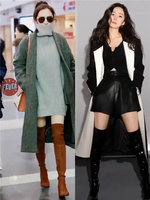 杨幂带火了一双靴子,叫"小腿靴",时髦又显腿细,谁穿谁好看