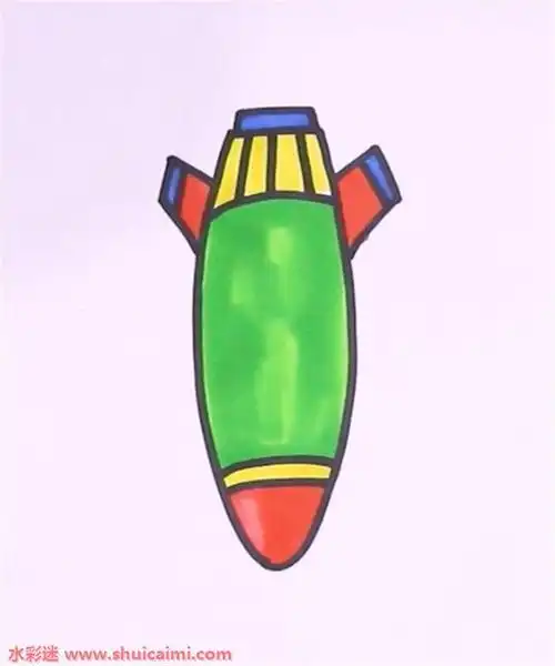 导弹怎么画导弹简笔画画法