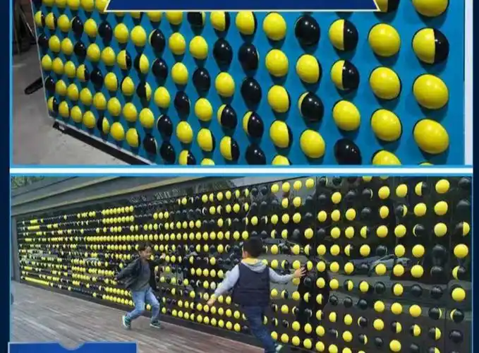 翻翻乐翻转球互动景墙双面球互动球