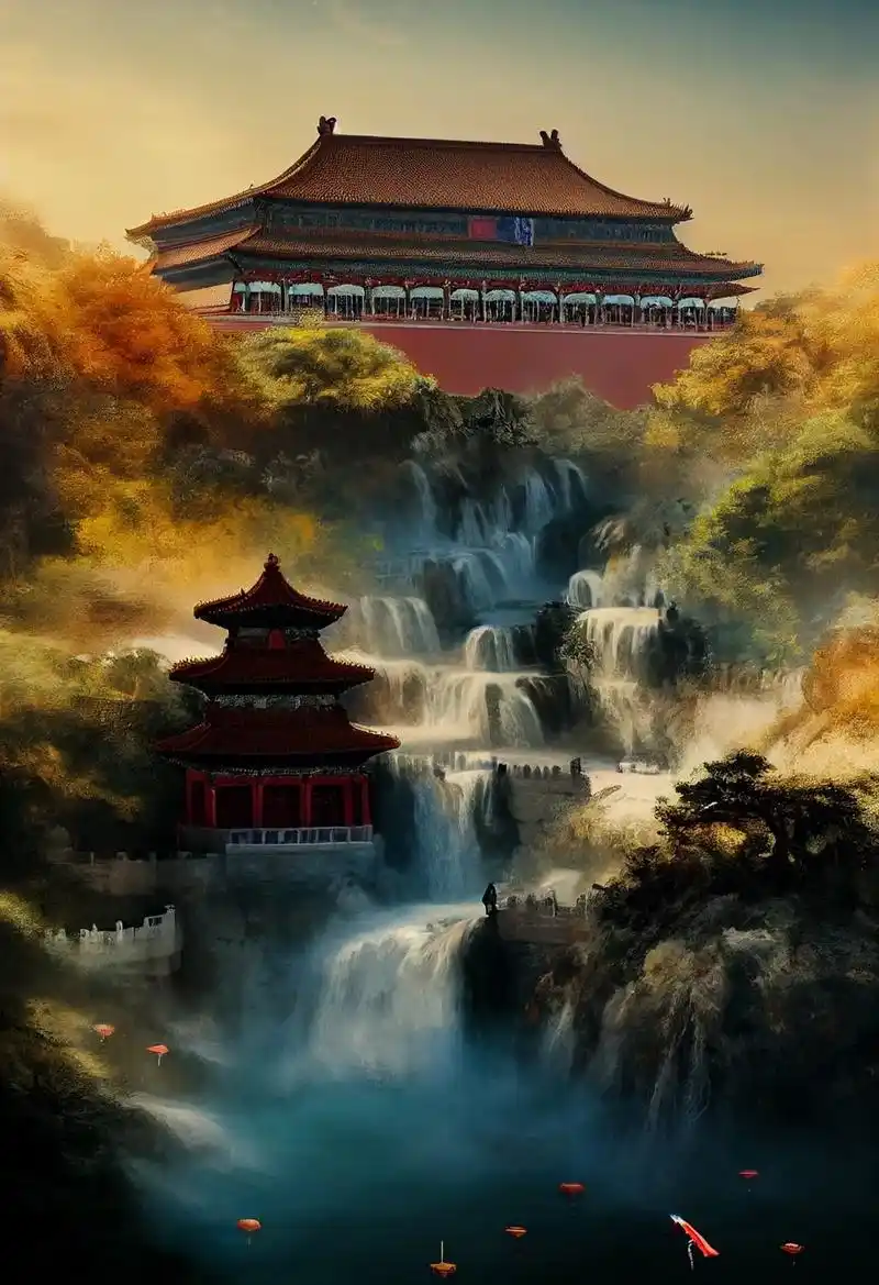 天宫印象#ai艺术 #场景素材 #天宫 #ai绘画 #国风古 - 抖音