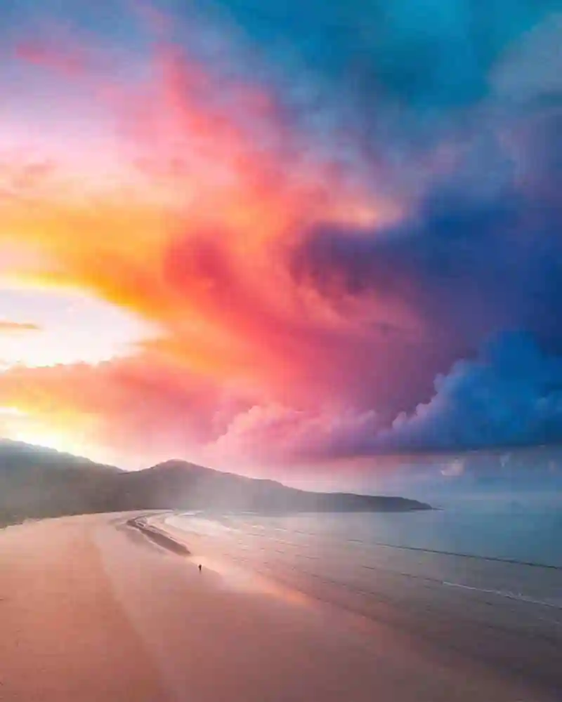 摄影欣赏:天堂里梦幻般的天空,美到窒息的七彩云霞!