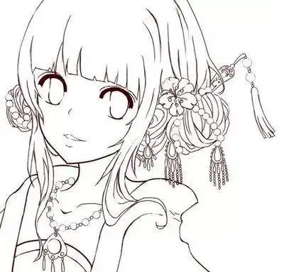 线条边框简笔画图片大全sai教程漫画人物简笔画图片大全