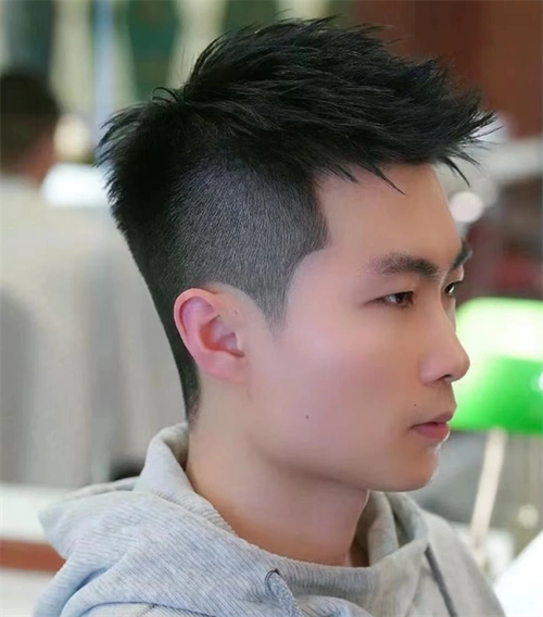 帅气前刺飞机头 18-40岁男生短发