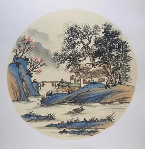 超简单易学国画山水含步骤图