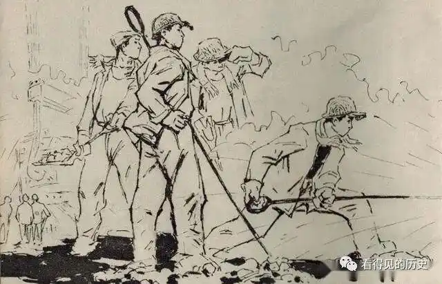 七十年代美术速写 铁水滚滚流不断 看看那时候的钢铁厂|鞍钢|炼钢炉