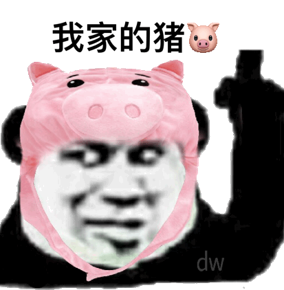 我家的猪头(熊猫头手指楼上)_猪量_dw_熊猫_楼上_我家_猪头_手指表情