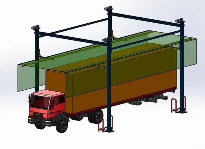 货车防雨布自动覆盖设备