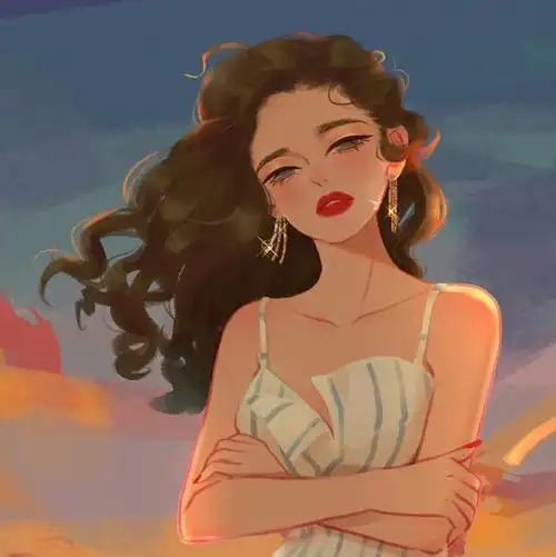 冷酷绝美手绘头像|高清唯美手绘头像女生气质|男生简约头像手绘