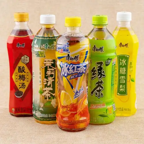 康师傅冰红茶饮料500ml15瓶柠檬绿茶茉莉水蜜桃酸梅汤茶饮料