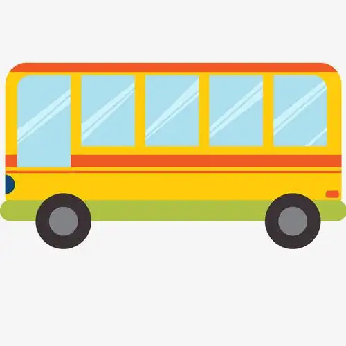 卡通儿童巴士图片-卡通儿童巴士素材下载-万素网