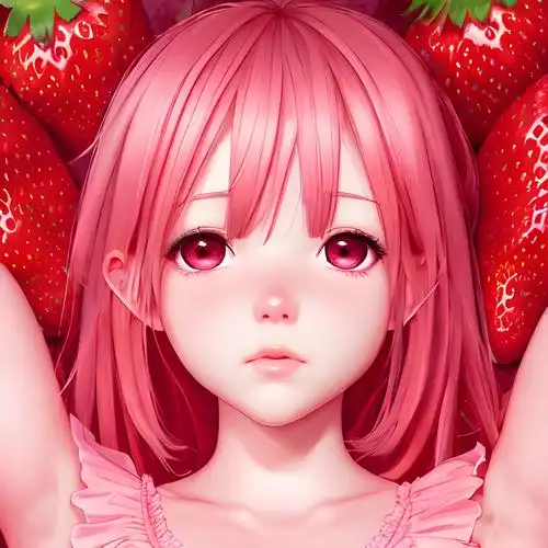 少女心草莓粉色系头像萌萌哒