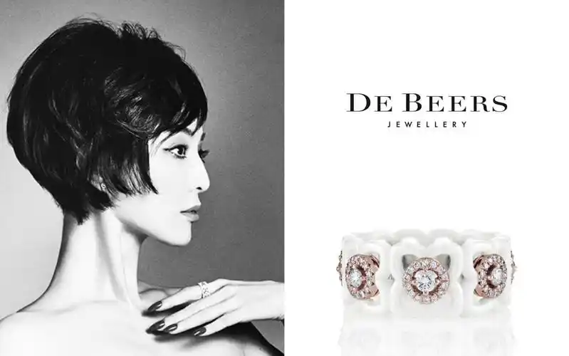 戴比尔斯全球代言人范冰冰,不管时尚星光奖项还是国民度,范冰冰从没输