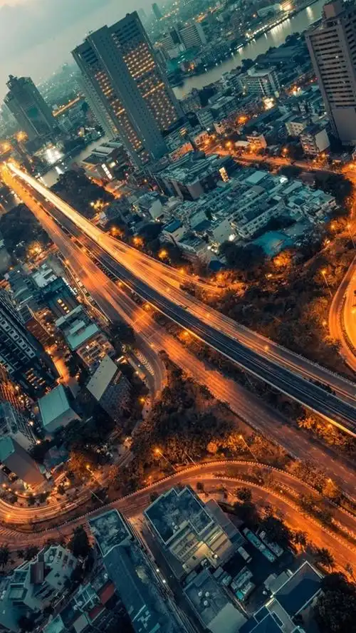 壁纸 曼谷,泰国,城市夜景,街道,灯光,建筑物 1920x1200 hd 高清壁纸,