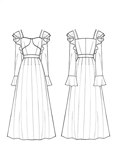 今日打卡➕1嗯丨连衣裙正反面