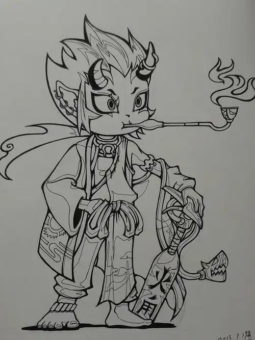 一些动漫人物速写练习