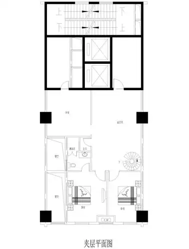 一个跃层户型平面(还未修建) 给各位大神随意发挥!