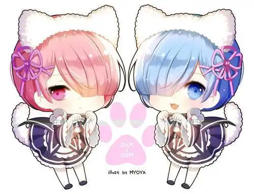 雷姆的简笔画拉姆小时候简笔画