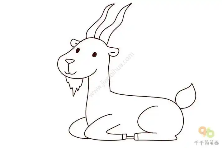 年迈的羚羊简笔画羊简笔画简笔画怎么画一只可爱的小羚羊羚羊简笔画