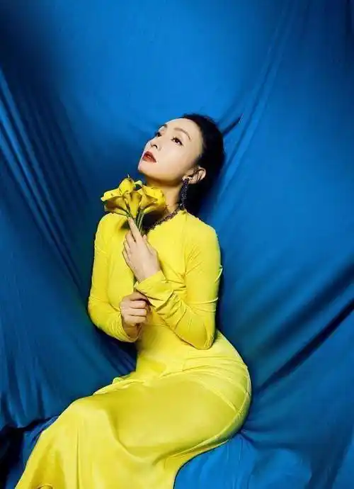 陶虹也难逃"中年发福",幸好靠穿搭能加分,但素颜看着有点憔悴_面料