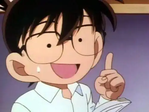 动漫,二次元,conan,柯南,名侦探柯南,新一,小兰,新兰这个表情超可爱