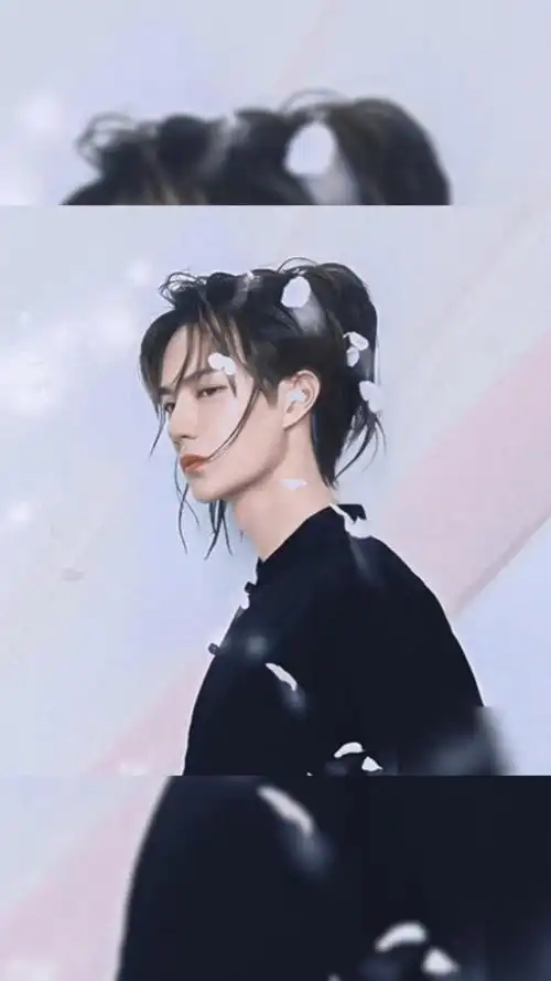 男明星高马尾造型,王一博文雅,朱一龙凄美,而肖战可以称得上经典