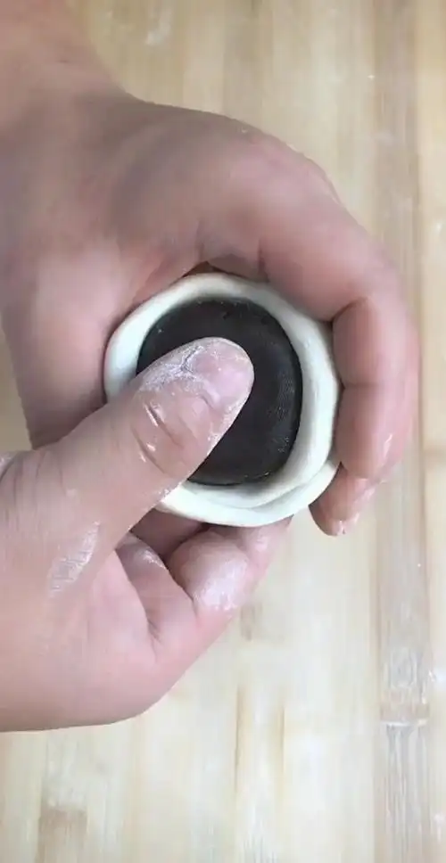 花式面点#花式豆沙包手法!